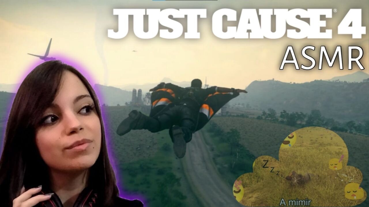 ASMR JUST CAUSE 4 - Explorando e sobrevoando mapa (mouth sound, trigger)