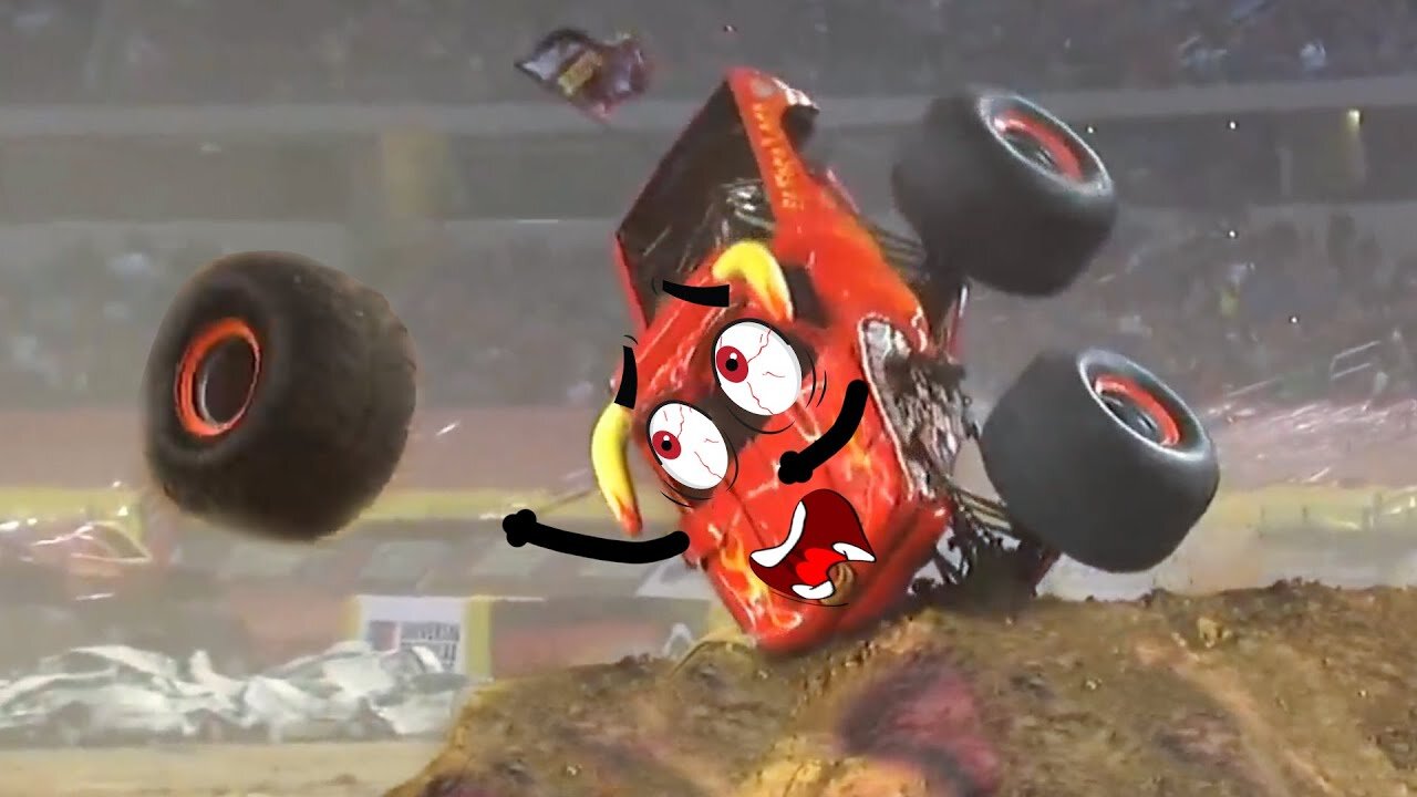 Crazy Monster Truck Freestyle Moments
