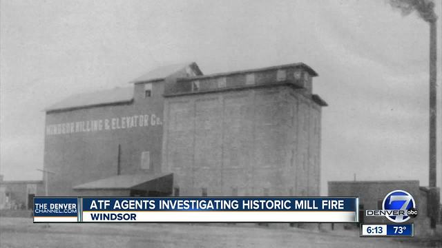 ATF agents investigating historic mill fire