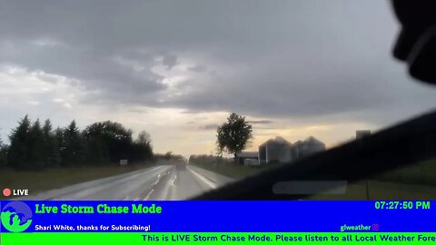 LIVE Storm Chase in Southern Michigan