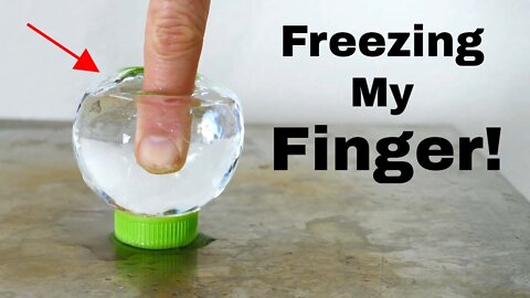 Using Crystal Clear Ice To Freeze My Finger