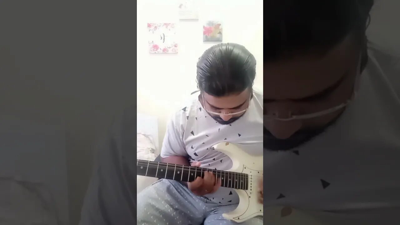 Um improviso para descontrair #improvisation #lick #musica #guitarra #jam