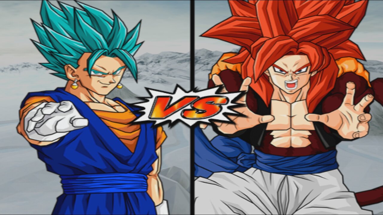 Vegito Blue VS SSJ4 Gogeta - DBZ Budokai Tenkaichi 4