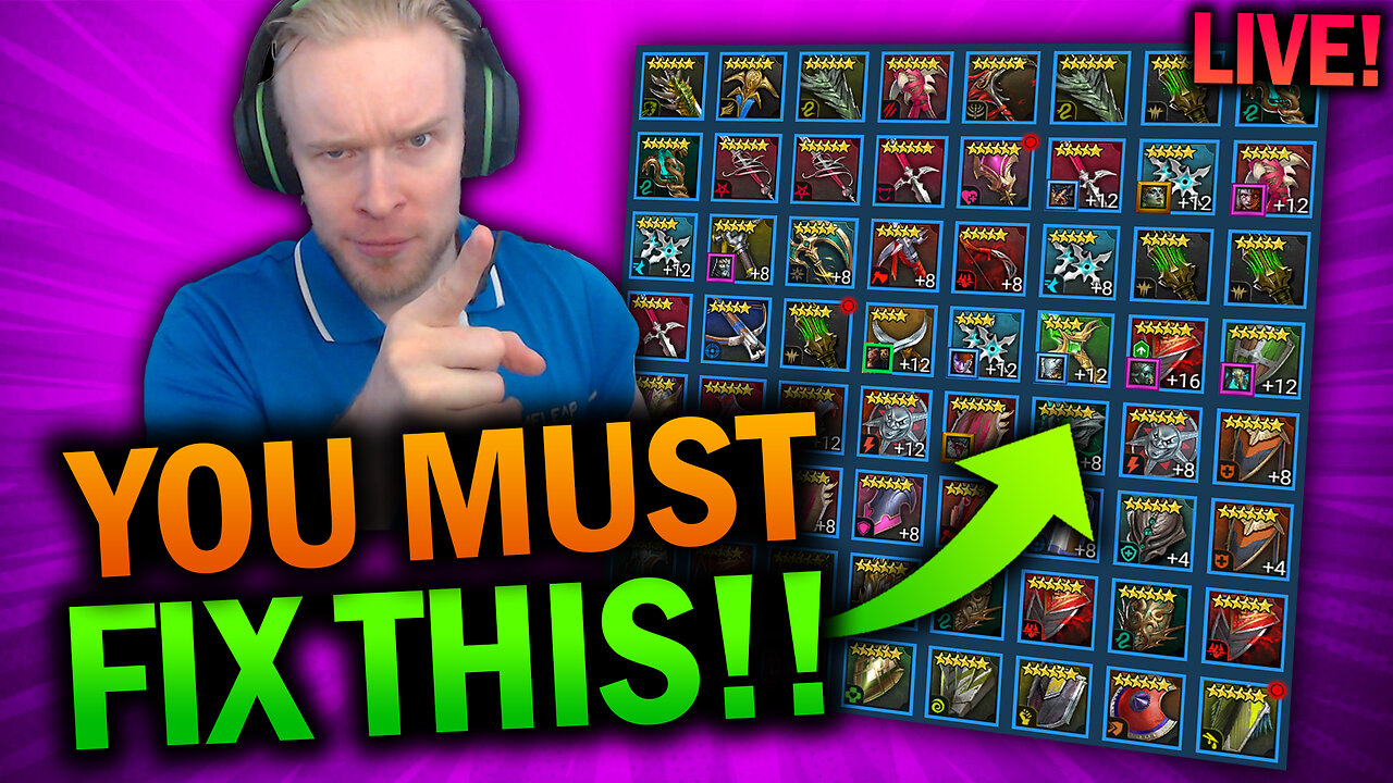 HUGE Artifact Cleanse and EARLY GAME ACCOUNT TAKEOVER - Raid Shadow Legends