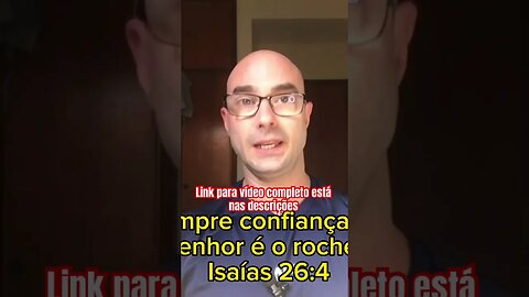 Reflexão bíblica sobre Isaías 26:4 #shorts