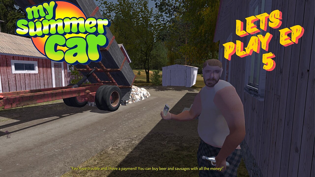 My summer car ep5 | Transporting wood | Satsuma with a Flat tire