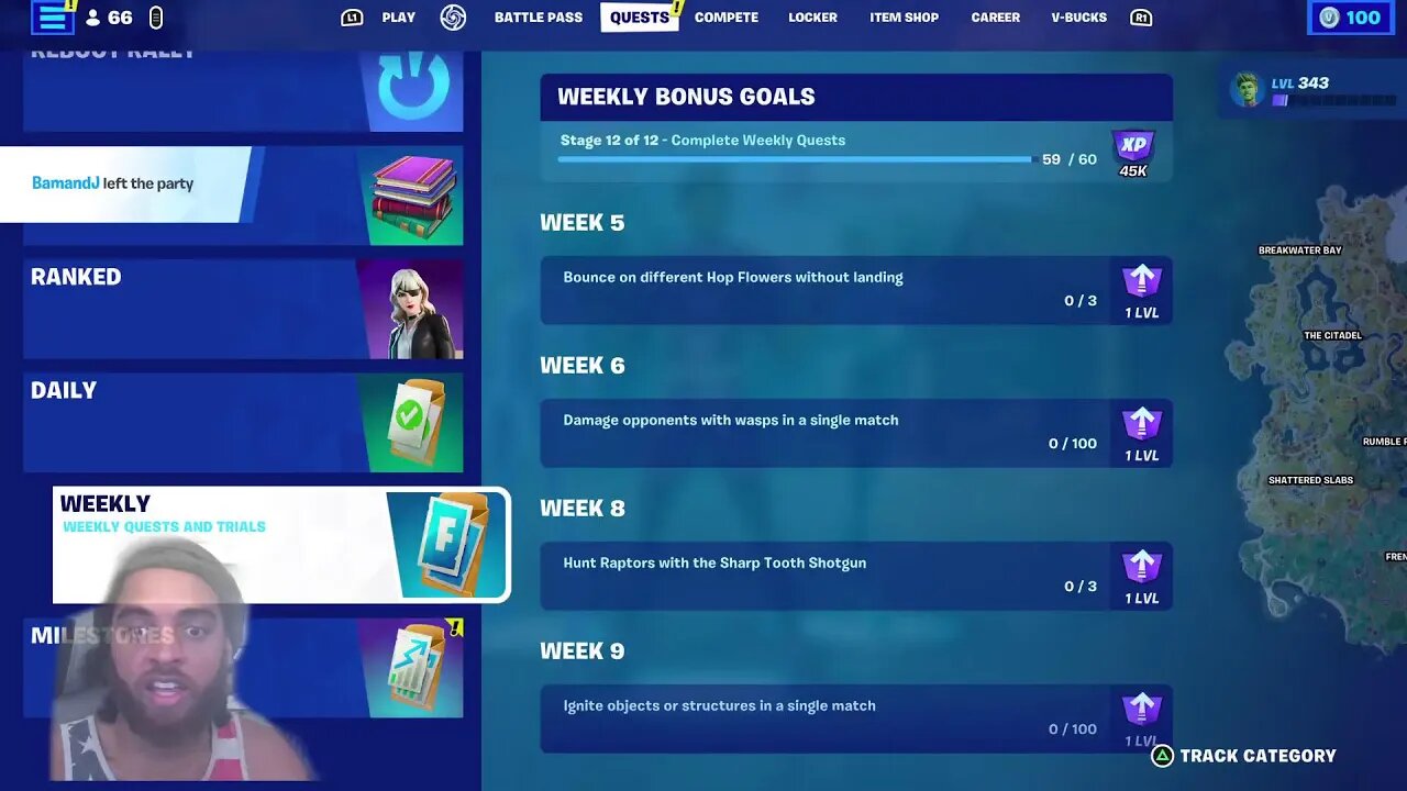 Fortnite with Rock Mercury