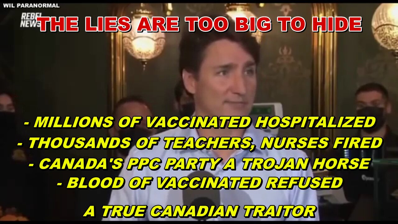 CANADA'S SAVIOUR PPC PARTY A PLANTED TROJAN HORSE - BOOSTER AFTER BOOSTER IS COMING AS MORE AWAKEN