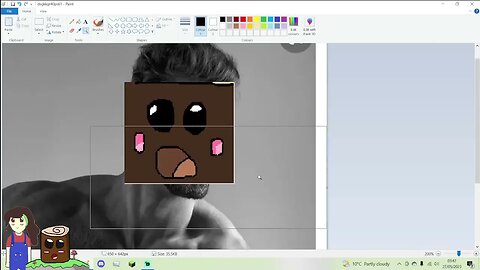 Giga Chad TenkoBerry MsPaint Short