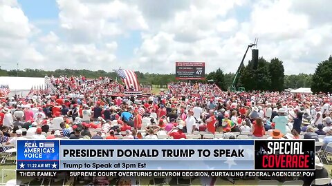 Massive Crowd in Chesapeake, VA for President Trump
