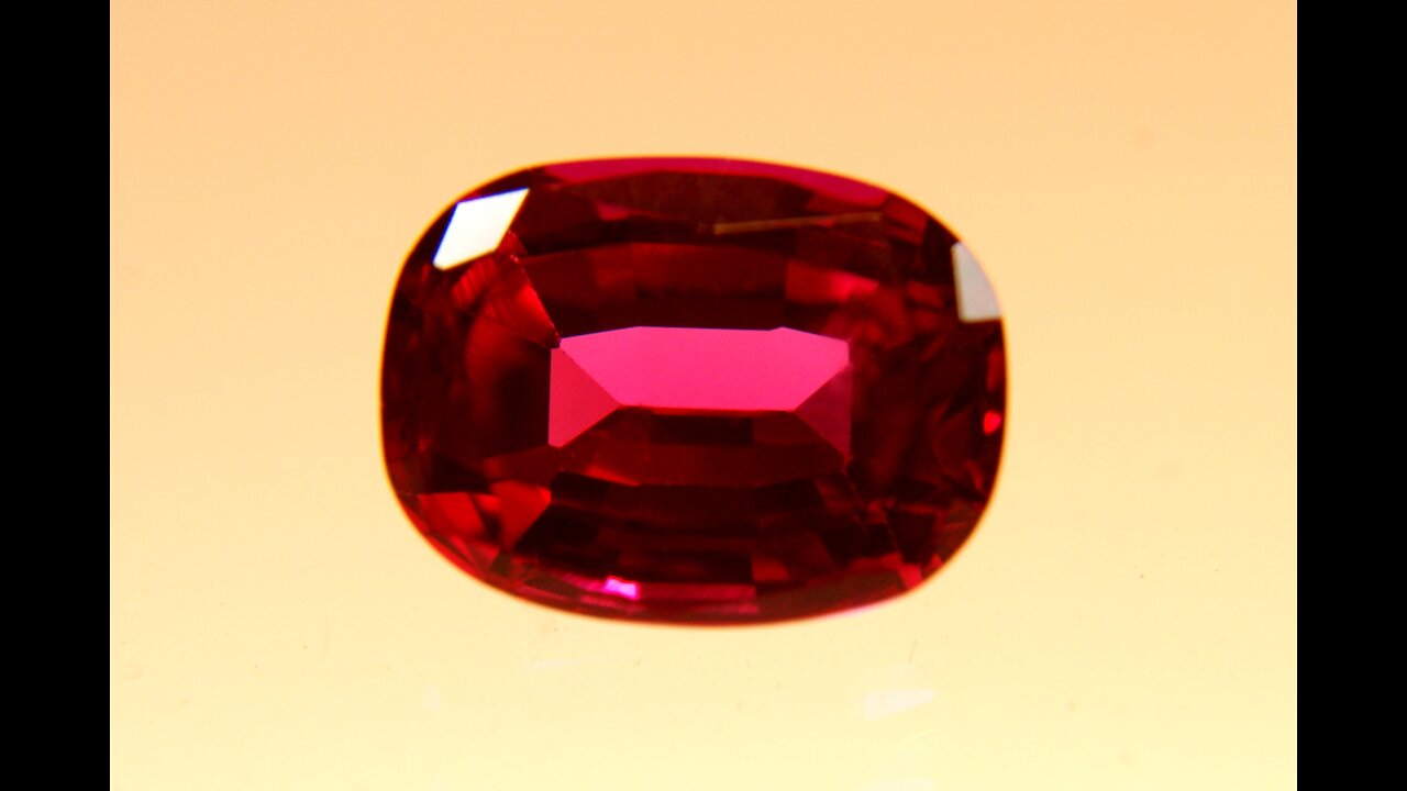 Czochralski Pulled Ruby Antique Cushion