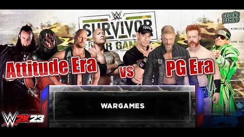 Attitude Era vs. PG Era: Survivor Series War Games | WWE 2K23 Gameplay PS5