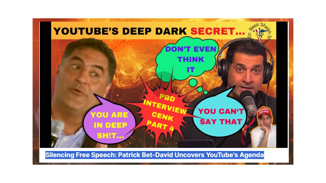 CENK Uygur Goes Delusional Answering Questions by Patrick Bet-David Uncovering YouTube's Agenda