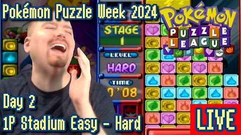 #PokemonPuzzleWeek2024 Day 2: 1P Stadium Easy - Hard, Doods! [Pokémon Puzzle League]