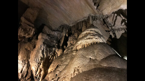 Sounds Inside Of Cavern & Subterranean Waterfall, Wind Tunnel With Black Screen