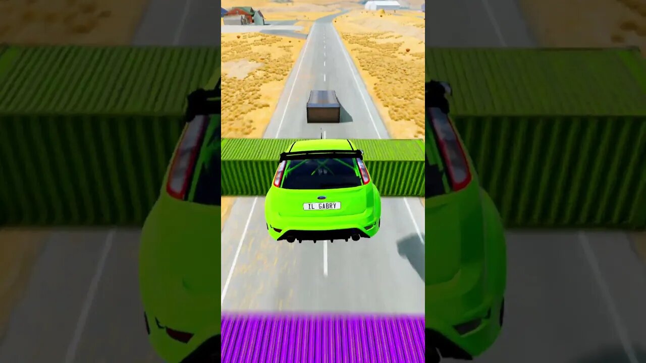 Cars vs Containers #beamng