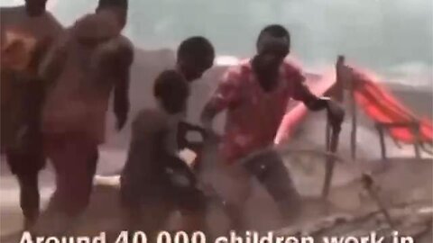 40,000 child slaves work to extract cobalt for electric vehicle owners