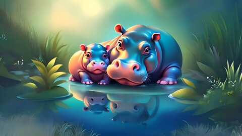 Hippos 🌿 | Ivyvos | 42 min | Lofi meditation; relaxation sleep vibes for peaceful rest.