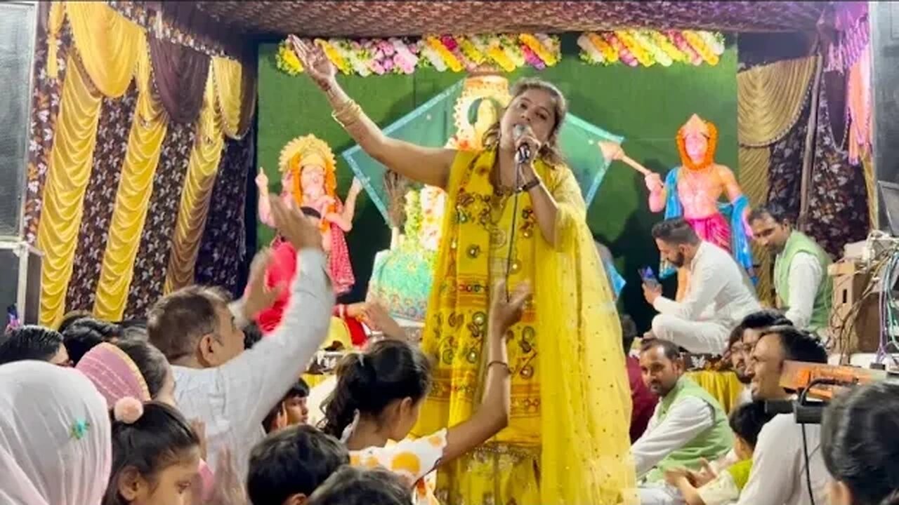 पहली बार गायक पिंकी चावला ॥ कृपा साँवरे की परिवार पानीपत में ॥ Shri Shyam Baba🌹