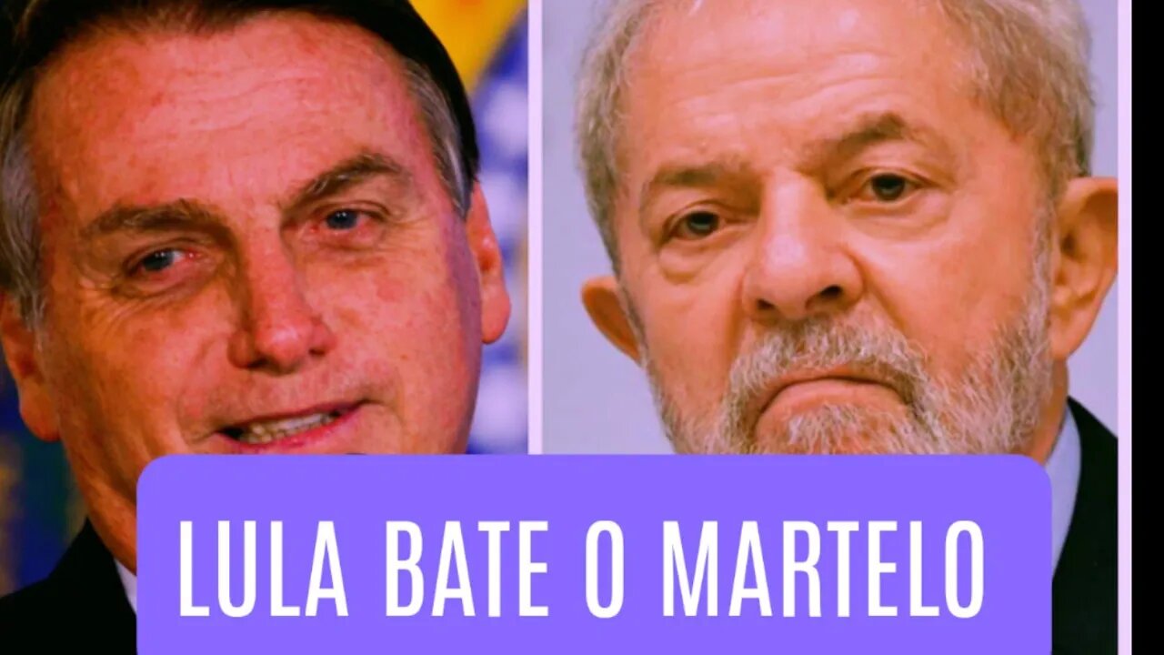 o presidente Lula bate o martelo e mostra para bolsonaro como se deve governar