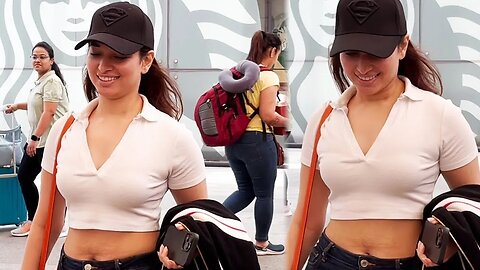 Tamannaah Bhatia Latest Without Makeup Visuals At Airport 🤣🤣