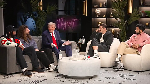 Full 'Flagrant' Podcast With Former President Donald Trump, Andrew Schulz, And Akaash Singh