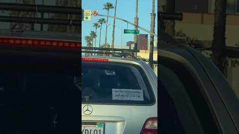 Creepy Stickers On Mercedes