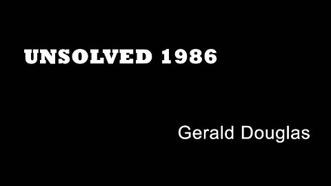 Unsolved 1986 - Gerald Douglas - Peckham Murders - Glebe Estate - London Knife Crime - UK True Crime