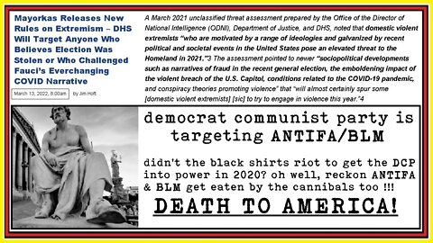 democrat communist party targeting ANTIFA/BLM