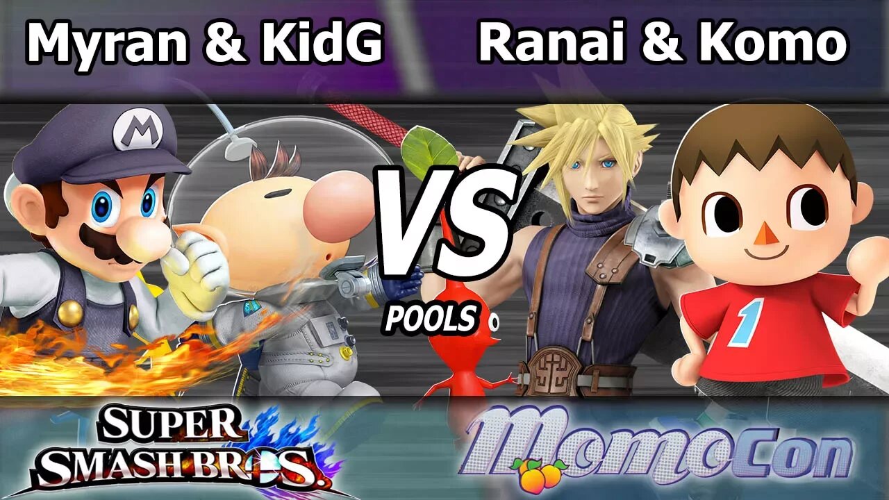 FS|Myran & KidG vs. 2GG|Ranai & 2GG|Komoriki - Wii U Doubles Pools - Momocon 2017