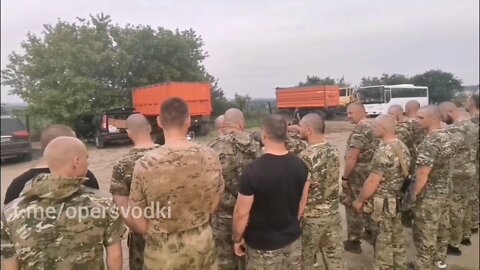 OMON "Special Purpose Mobile Unit" National Guard officers from Orel on their way to Ukraine