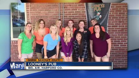 Looney's Pub gives GMM a shout out