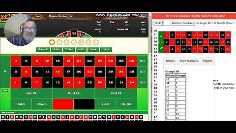 Tracking numbers on roulette ... Never bet like me it's all a gamblers fallacy