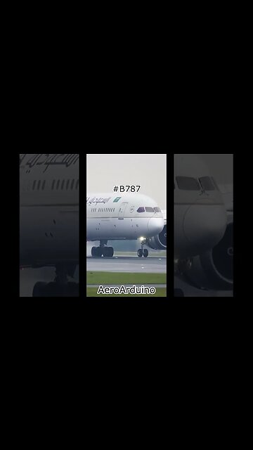 Amazing Best Saudi #B787 Arabic Calligraphy Engine #Landing #Aviation #AeroArduino