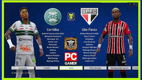 CORITIBA X SÃO PAULO - PES2021 PATCH THE BEST 9.9 - BRASILEIRÃO 2023 - TERCEIRA RODADA