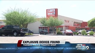 TPD find possible explosive device during traffic stop near southside
