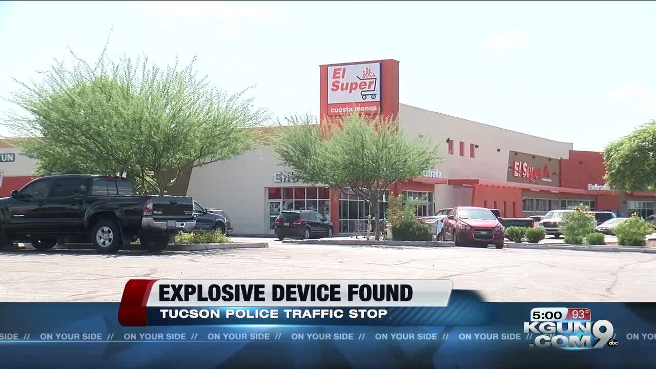 TPD find possible explosive device during traffic stop near southside