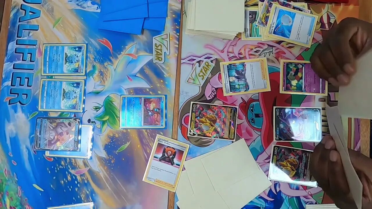 Giratina VStar/Leafeon VStar vs Palkia VStar/Inteleon at @The Local Game Store | Pokemon TCG