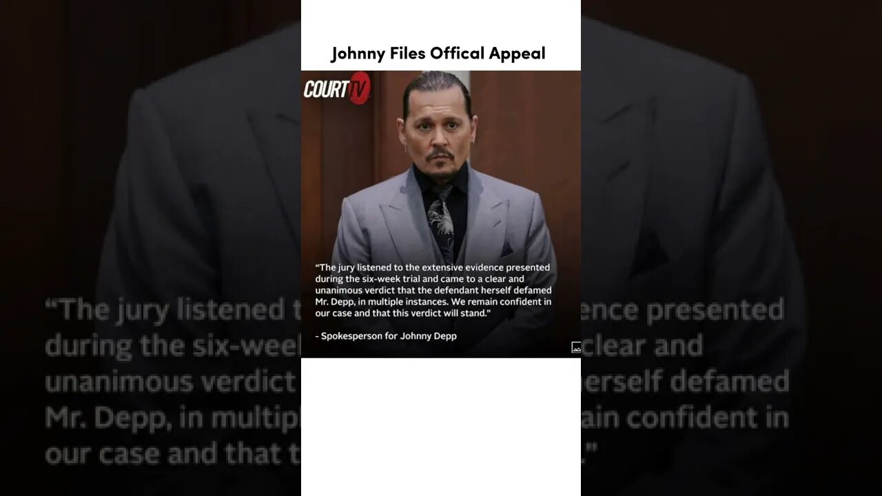 BREAKING! Johnny Depp Files Appeal vs Amber Heard