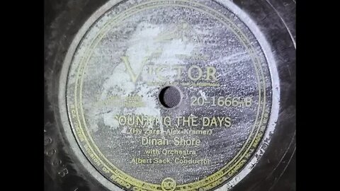 Dinah Shore, Albert Sack - Counting the Days