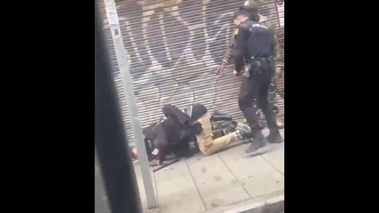 Spanish police restore order and discipline in Madrid.
