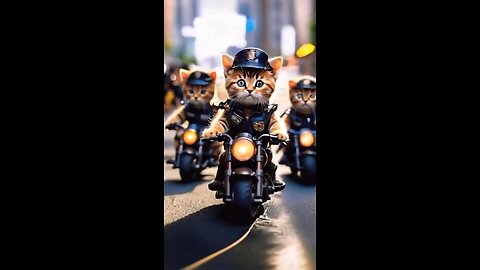 Cat ride funny video 😎😎🏍️🏍️🏍️