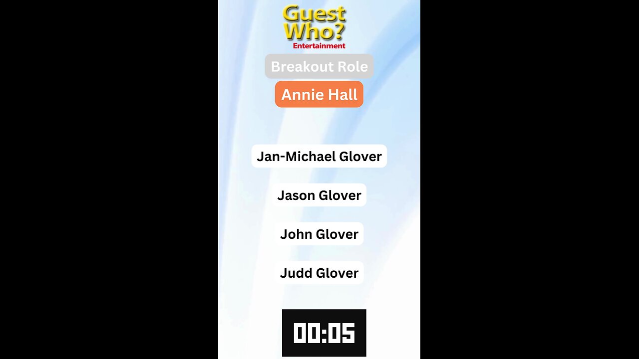 Guest This Actor #184 Like A Quick Quiz? | Annie Hall