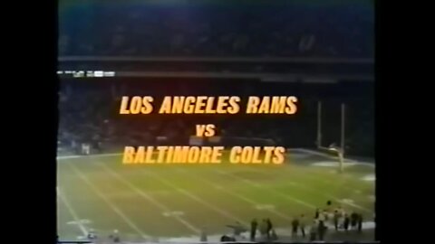 1971-11-08 Los Angeles Rams vs Baltimore Colts