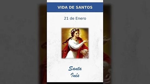 El 21 de enero conmemoramos a Santa Inés, mártir!