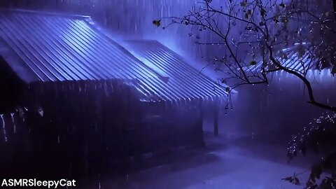 💤Rain and Rustling Leaves ︱Deep SLEEP, Relieve Stress, Meditate⚡🌧