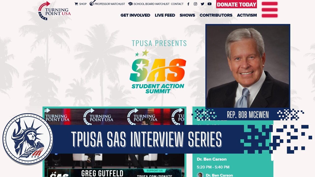 Congressman Bob McEwen | SAS Interview Series | Liberty Station Special Episode