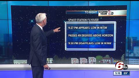 International Space Station will be visible