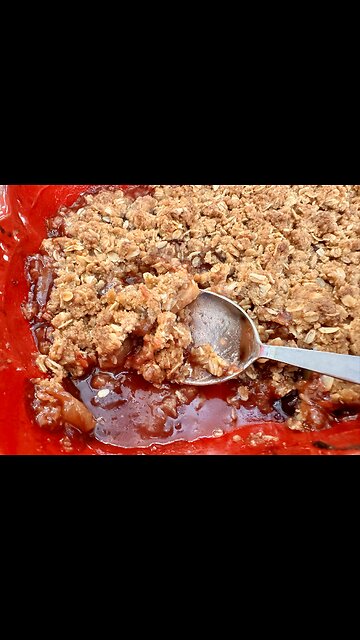 10 Min Prep Cranberry Apple Crisp - Perfect Thanksgiving Dessert!