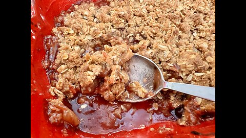 10 Min Prep Cranberry Apple Crisp - Perfect Thanksgiving Dessert!